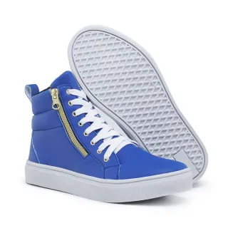 Tenis Fitness Botinha Feminina Cano Baixo Ziper - Academia - Rosa