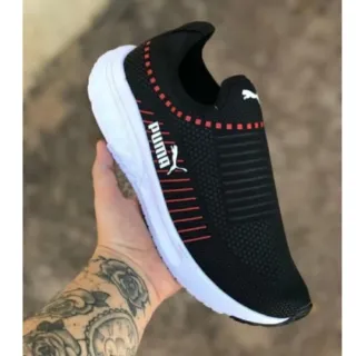 Promoção 2022: Tenis Masculino Confortavel e Resistente - Desconto Online - PRETO/VERMELHO