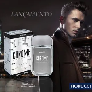 Fiorucci Chrome 100ml: Perfume Masculino Deo Colonia - Único
