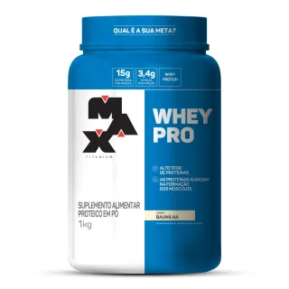 Max Titanium Whey Pro Protein Concentrado - 1kg - VITAMINA DE FRUTAS