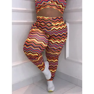 Roupa Fitness Plus Size Conjunto GG e XGG Calça Legging + Top - GG (Veste do 46 ao 48)
