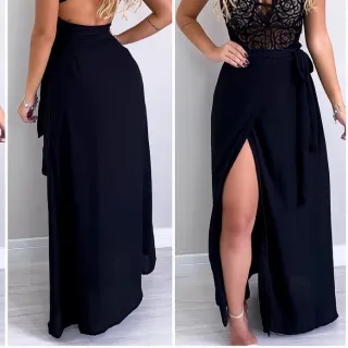 Estilo Envelope Saia Midi Feminina - Raryel - P