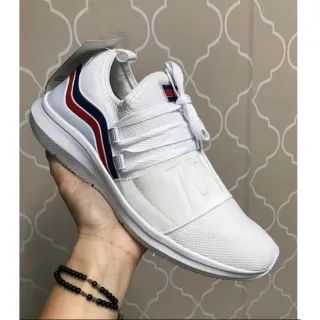 Tenis Confortavel Feminino Calce Facil, Ideal Para Caminhada e Academia - Vermelho