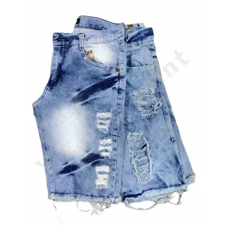 Bermuda casual masculina jeans clara escura com Elastano - B JEANS CLARA
