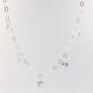 Pingente de Prata com Pedra Preciosa - Colar Feminino Elegante - G