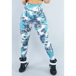Legging Fitness Estampada Suplex Saia Cintura Alta - Mvb Modas - Rosa