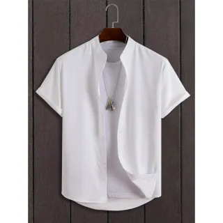 Promoção Camisa Linho Masculina Premium - Tamanho P M G GG XG XGG - CURTA - PRETA -  PADRE