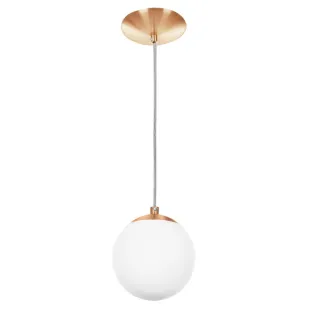 Novo Lustre Triplo Pendente Orby Bolinha Cobre - Único