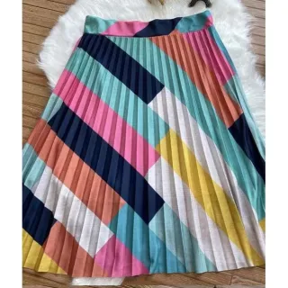 Tendência Evangélica Saia Plissada Midi Cod 030 - Cinza Escuro