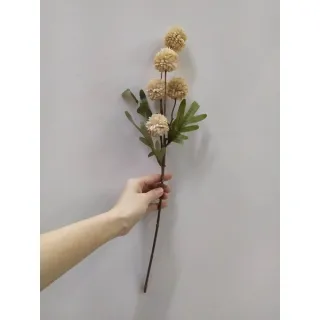 Arranjo Decorativo de Flores Artificiais Dente de Leão - Buquê com 5 flores - Azul