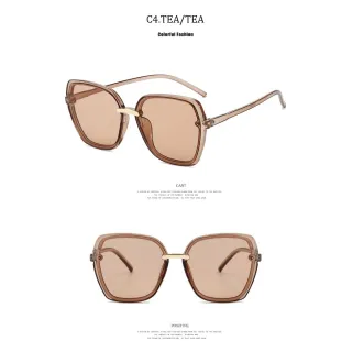 Óculos De Sol Quadrados Enormes 2020 Marca De Luxo Da Moda - C7.BLACK/GRAY PINK