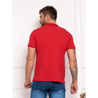 Uniforme Masculino: Camisa Polo Básica Piquet Lisa - Azul Royal