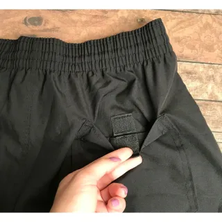 Bermuda Elastano Sport Refletivo - PADRÃO SHOPPING - TH Bordado PRETA