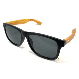 Óculos Personalizado Bambu Maderado Masculino Feminino Sol Justin - Preto