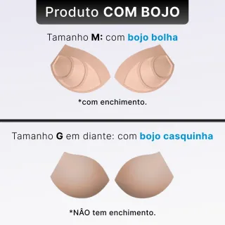 Sutiã Premium de Microfibra com Sustentação Reforçada e Bojo - Variadas
