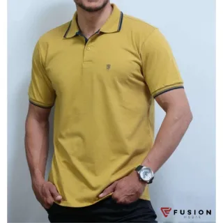 Camiseta Masculina Polo em Algodão