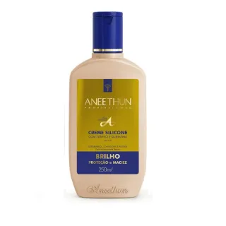 Hidratação Imediata - Kit Aneethun Linha A (Shampoo, Máscara e Creme Silicone) - CREME DE SILICONE CACHOS 250ml
