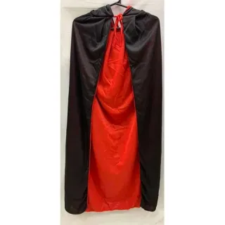 Capa Halloween Vampiro Drácula Dupla Adulto C/capuz Bruxa - preta roxa