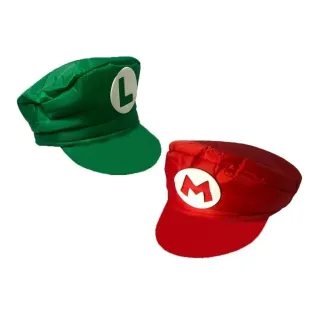 Fantasia de Carnaval Body Mario e Luigi com chapéu - Mario