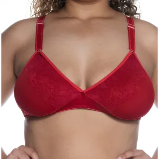 Sustentação em Microfibra: Kit PLUS SIZE com 4 Sutiãs de Renda - sortidas