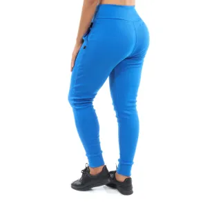 Confortável calça moletom feminino ribana cintura alta fitness - ÚNICO(Veste Manequins 36 e 42)