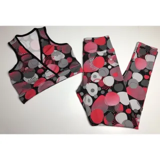 Conjunto de malhar fitness: calça legging e top cropped suplex - Estampa (DC) 13