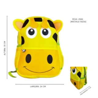 Impermeável Mochila Infantil Bichinhos Animais Zoo Escolar Menino Menina Resistente - Frozen Rosa 2