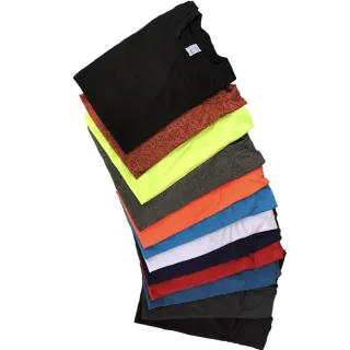 Academia Masculina Dry Fit Camiseta - Preto mescla