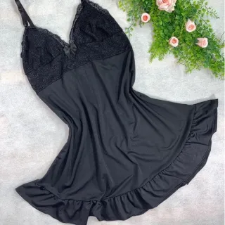 Pijama de Renda Linha Noite Sem Bojo - Rubro