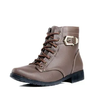 Bota Tratorado Coturno Feminina Adulta - Preto, Marrom, Xadrez e Onça