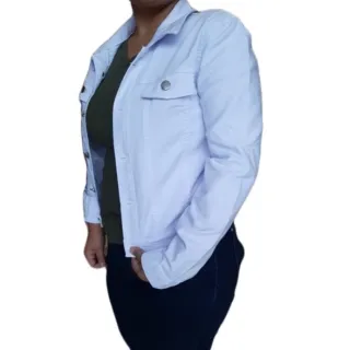 Sarja branca jaqueta feminina - Compre online na Raryel - P