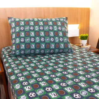 Lençol Infantil Solteiro em Malha com Elástico - Jogo de Cama Antialérgico - Algodão - Super Game