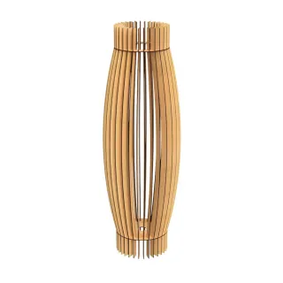 Luminária Abajur Grande de Chão em MDF - Preto