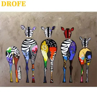 Pintura Animal por Números - Drofe (40X50 Cm) - 1475