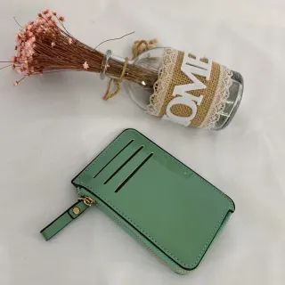 Porta cartão e moedas, carteira feminina pequena e fina - CAQUI843