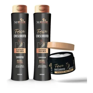 A Sua Escolha - Kit Capilar Shampoo + Condicionador + Mascara - Oleo Ricino