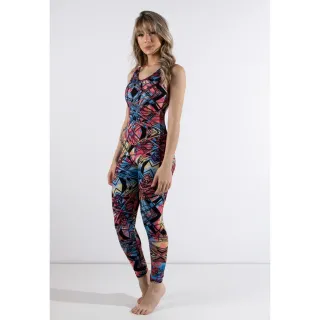 Modas RLC Fitness Suplex Estampado - Macacão Longo Feminino - G