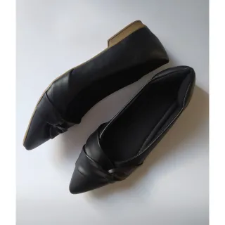 Sapatilha Feminino Nó Lateral Bico Fino Maitê Love Shoes - Preto