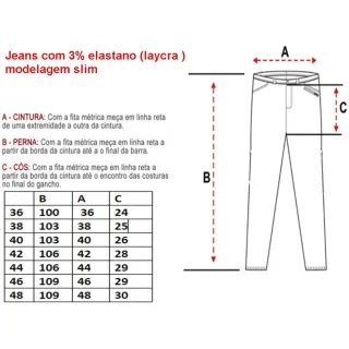 Calça Slim Elastano Premium Rasgada Branca Destroyed Desfiada - 38
