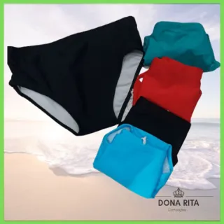 Homem Sunga Slim de praia ADULTO masculina - Amarelo GG -40