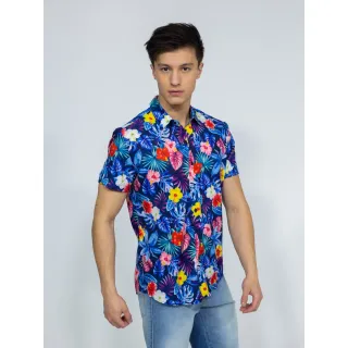 Modelo Importado Estampado Slim Fit Camisa 2023 - Camisa 010