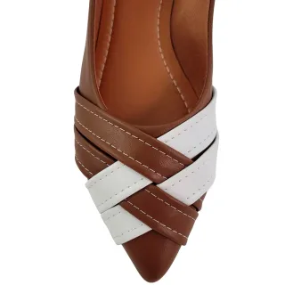 Rasteirinha Feminina Marrom Confortável e Macia - Sapatilha Trançada Casual - Marrom Trançada