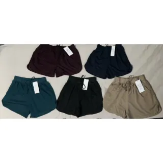 Moda Feminina Curto Soltinho Estampado/Liso Short - Vinho