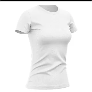 Super Oferta: Camisa Feminina Dry Fit Sem Estampa - Academia / Esportes - Branco