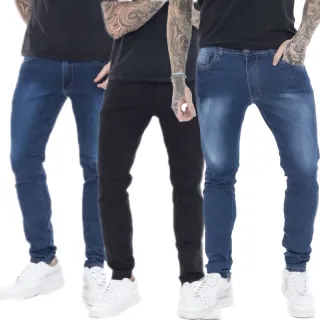 Slim Lycra Skinny Jeans Men's Kit - 3 Pants - P+E+C