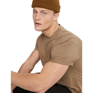 Camiseta Algodão Slim Básica Stecchi Areia - P