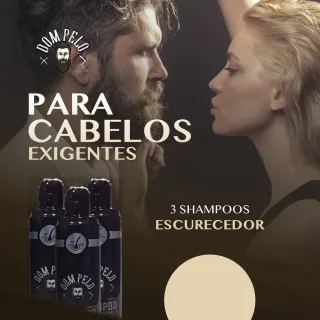 Hidratação e Nutrição para Cabelos Brancos: Shampoo Escurecedor Grisalho - Único