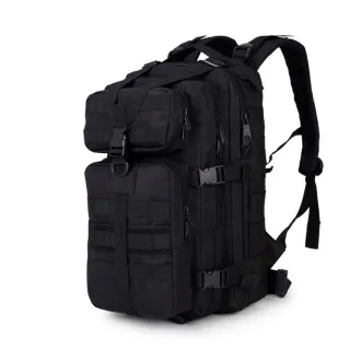 Militar Mochila Tática Assault 40L Camping Impermeável - Verde (com bandeira)