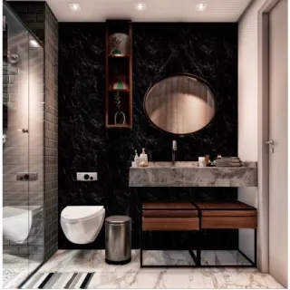 Adesivo Autocolante 3D para Sala, Quarto, Cozinha ou Banheiro - Papel de Parede 5 METROS x 45CM - Triângulo colorido