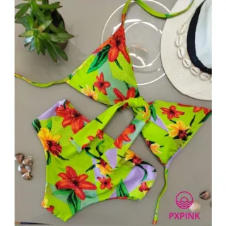 Hot pants de lacinho com cós largo - Mega oferta! - Preto